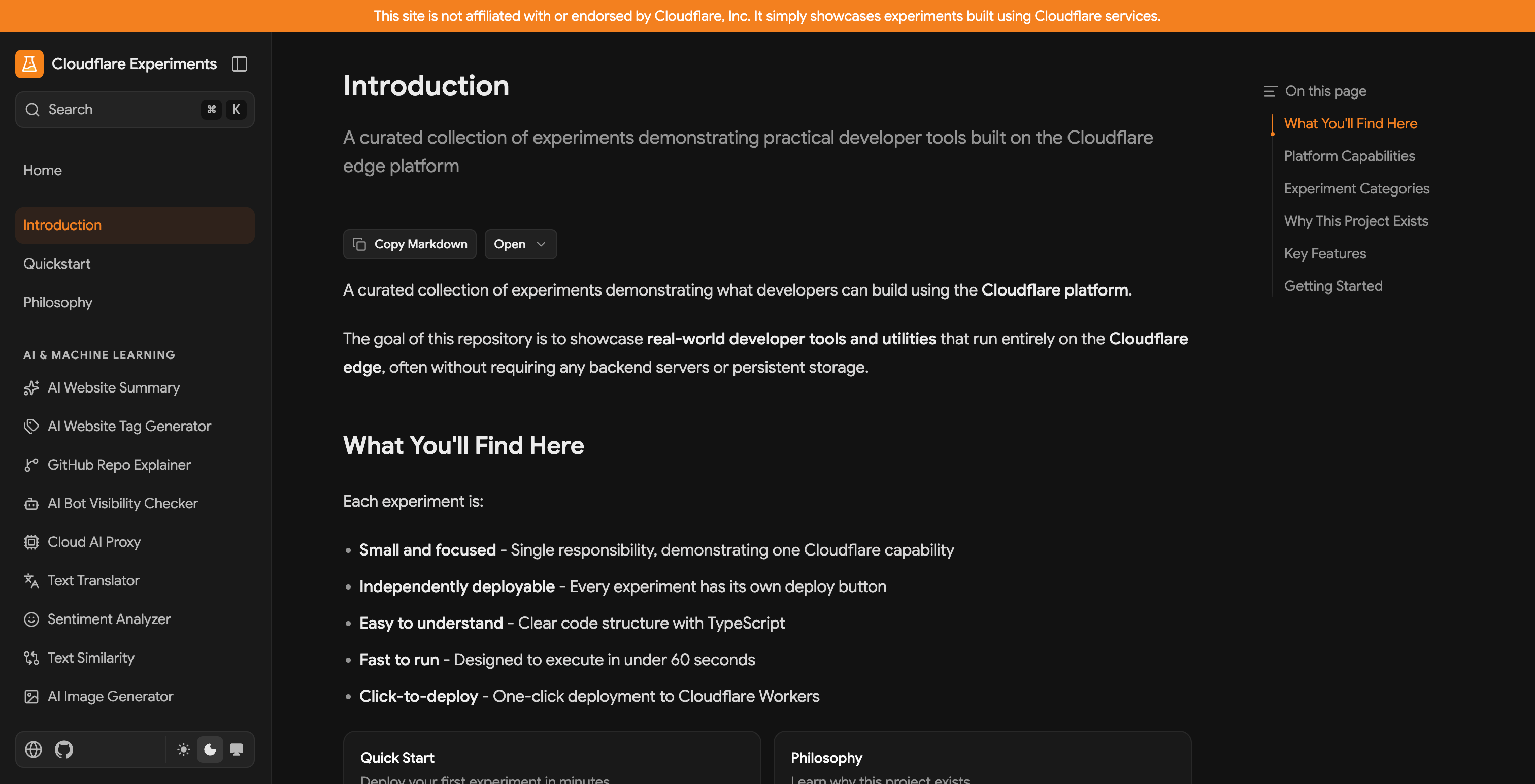 Cloudflare Experiments gallery image