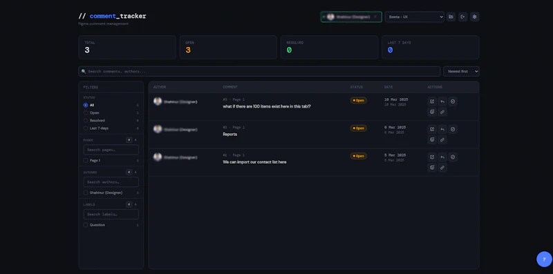 Comment Tracker screenshot 6