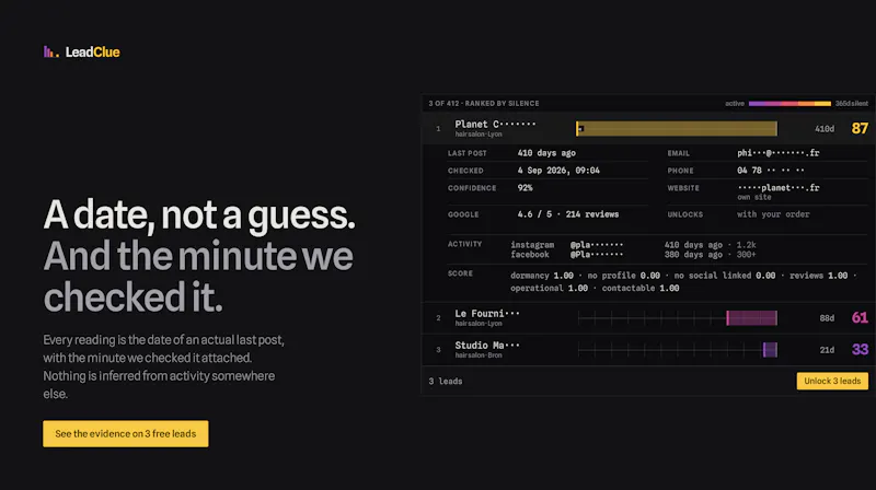 LeadClue screenshot 2