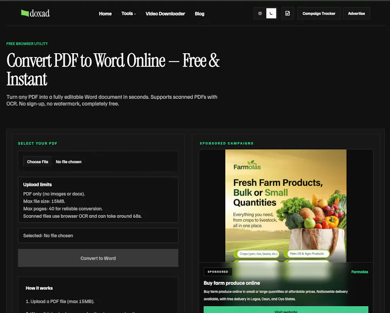 Doxad screenshot 2