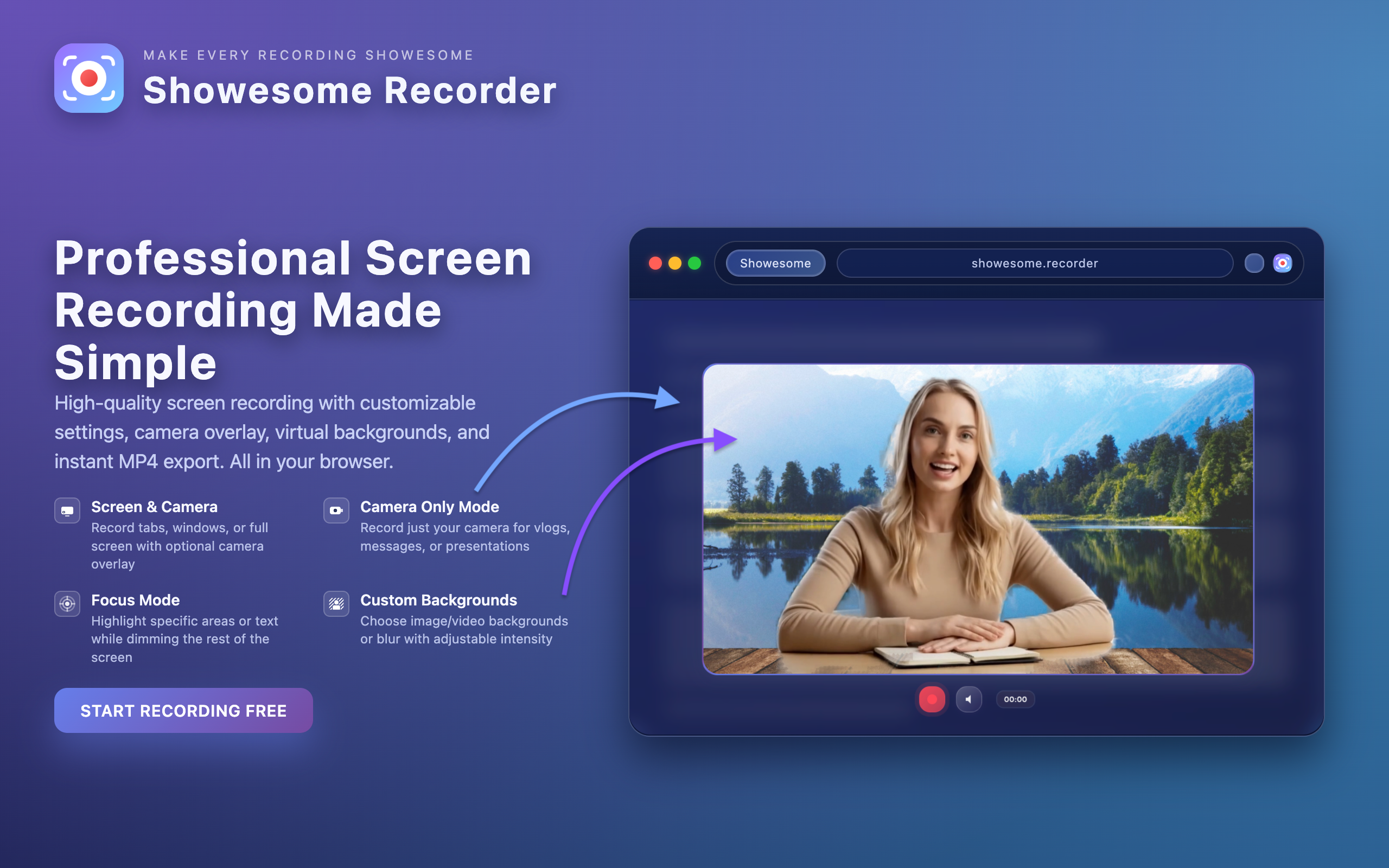 Showesome screen recorder - Screenshot 5 showing product features and functionality