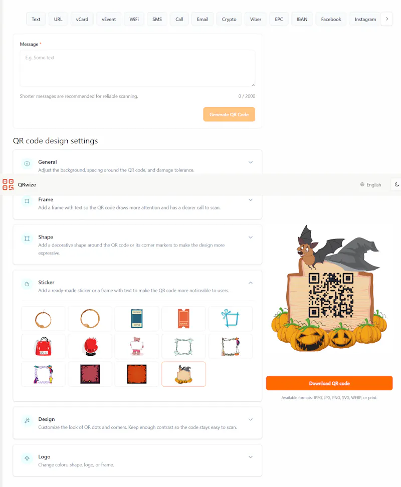 QRwize screenshot 2