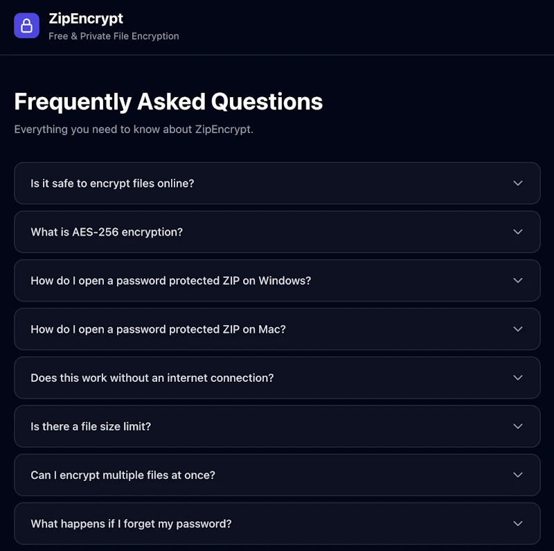 ZipEncrypt screenshot 3