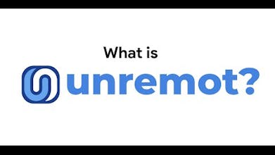 Unremot Logo : Le logo officiel d&rsquo;Unremot, une plateforme qui offre des API d&rsquo;intelligence artificielle/apprentissage automatique prêtes à intégrer pour le développement de fonctionnalités simplifié.