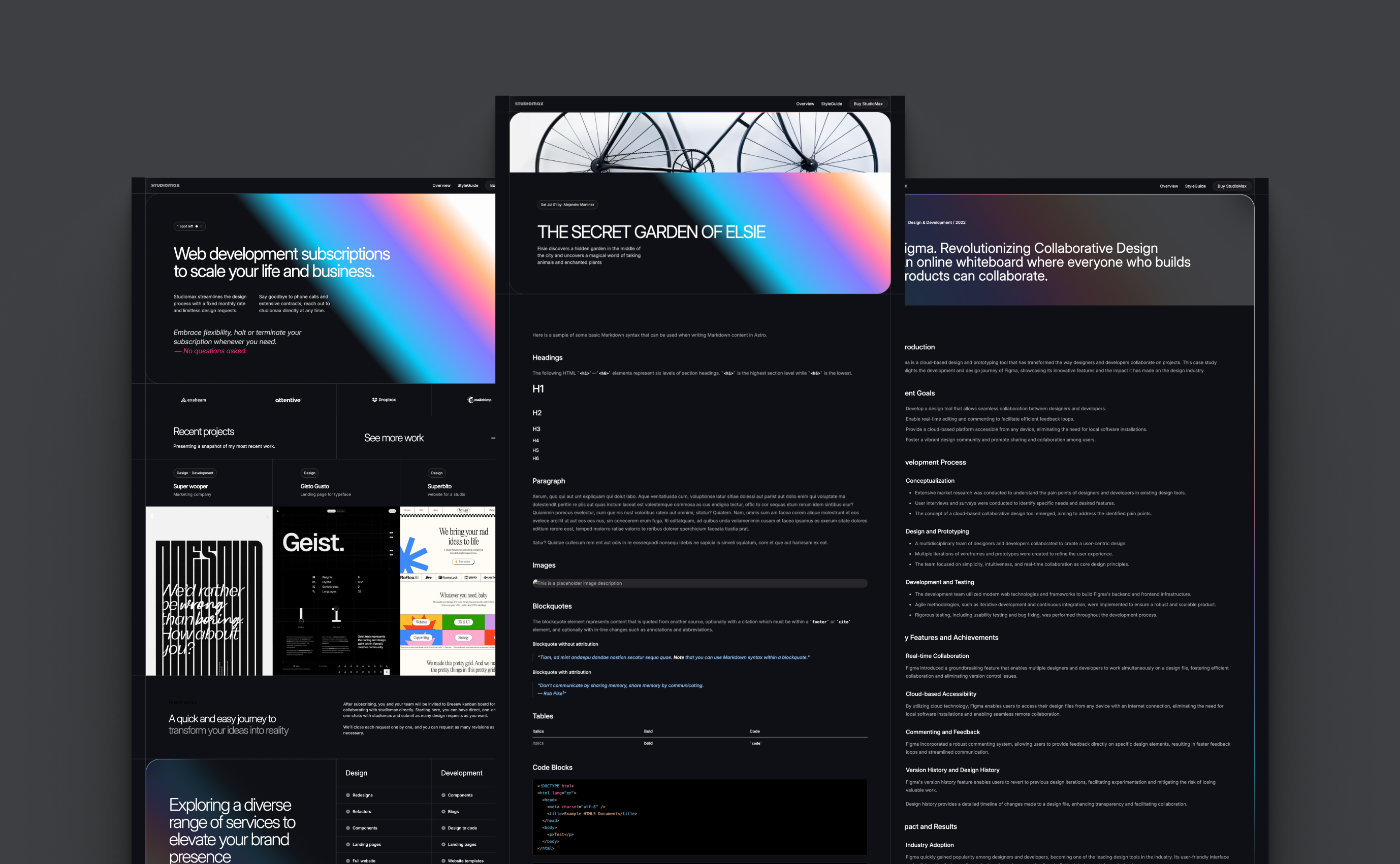 StudioMax - An elegant agency theme built with Astro, Tailwind CSS & MDX media 1