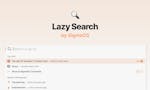 Lazy Search by SigmaOS image