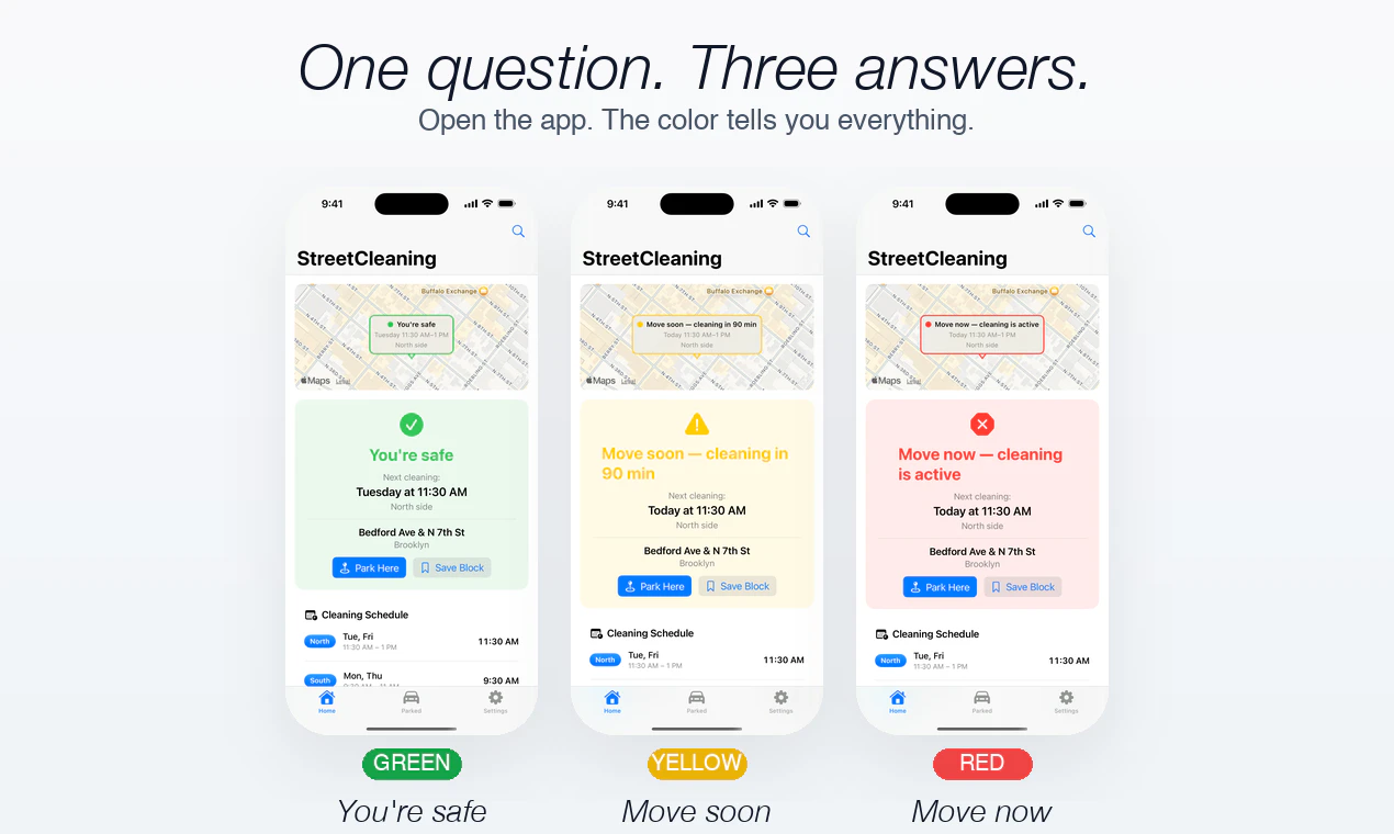 NYC Street Cleaning screenshot 4