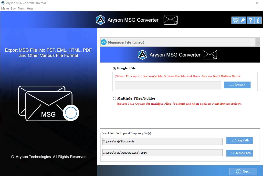 Công cụ chuyển đổi MSG media 1