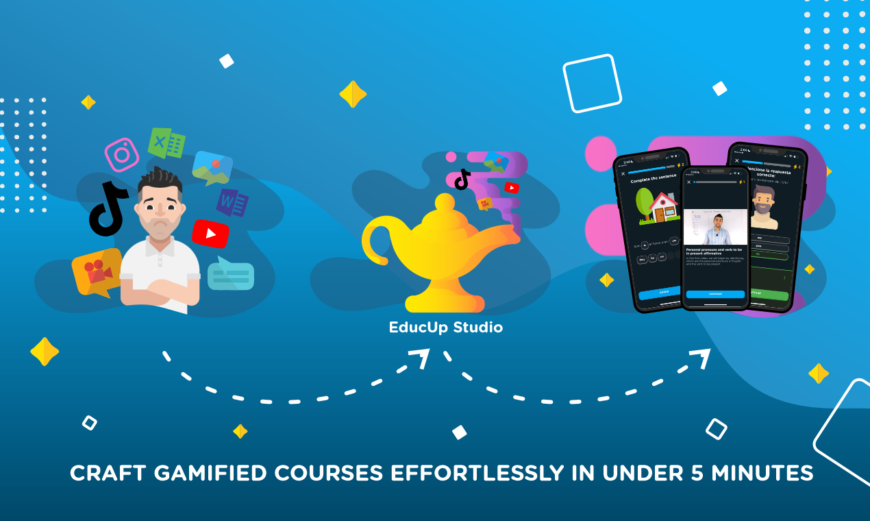 Mídia 3 de EducUp Studio - Crie cursos gamificados e interativos usando a IA em minutos