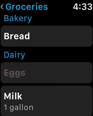 Anylist for Apple Watch gallery image