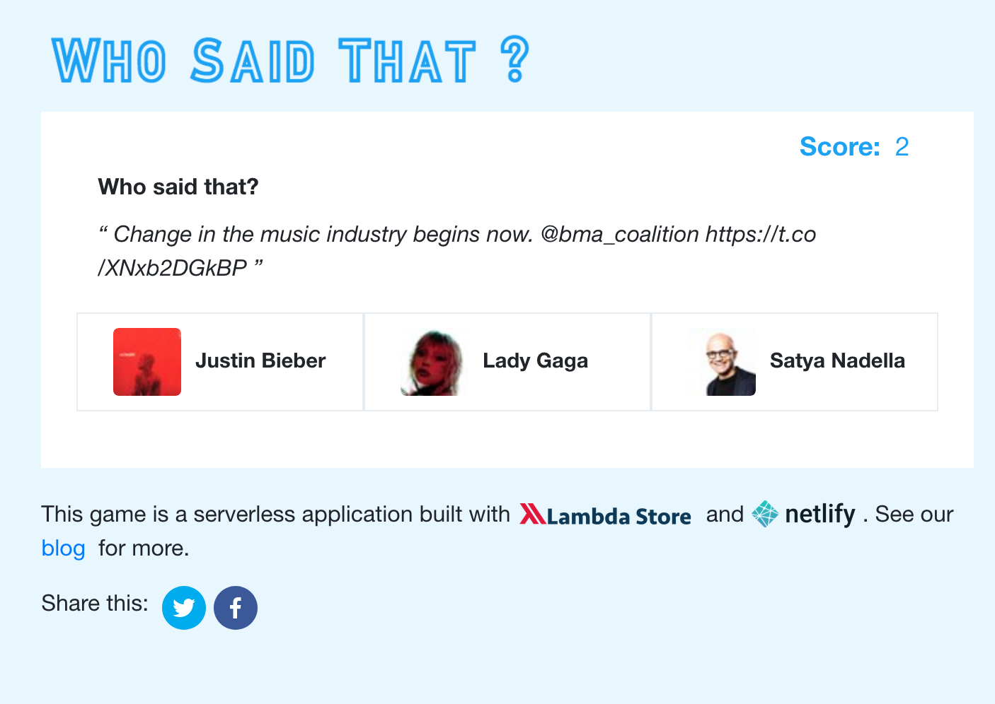 Who Said That? gallery image