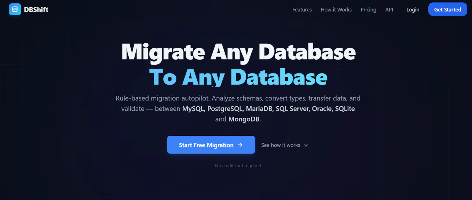 DBShift — Database Migration  screenshot 1