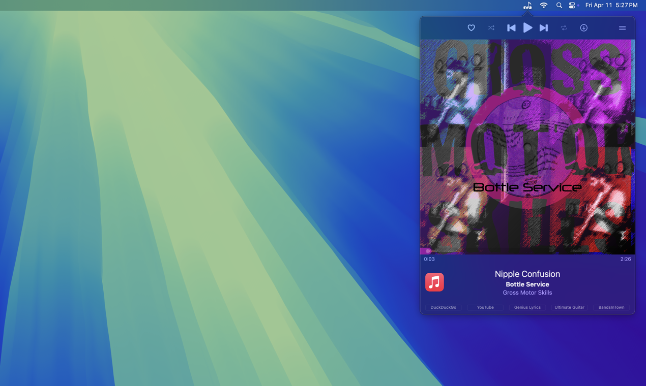 وسائط Dock Party 3.0 - Spotify Apple Music Visualizer & Controls في MacOS Dock 3