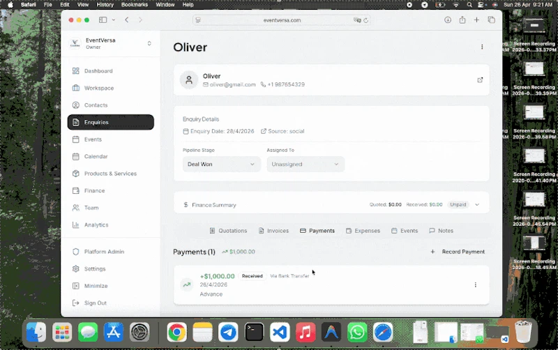 EventVersa screenshot 3