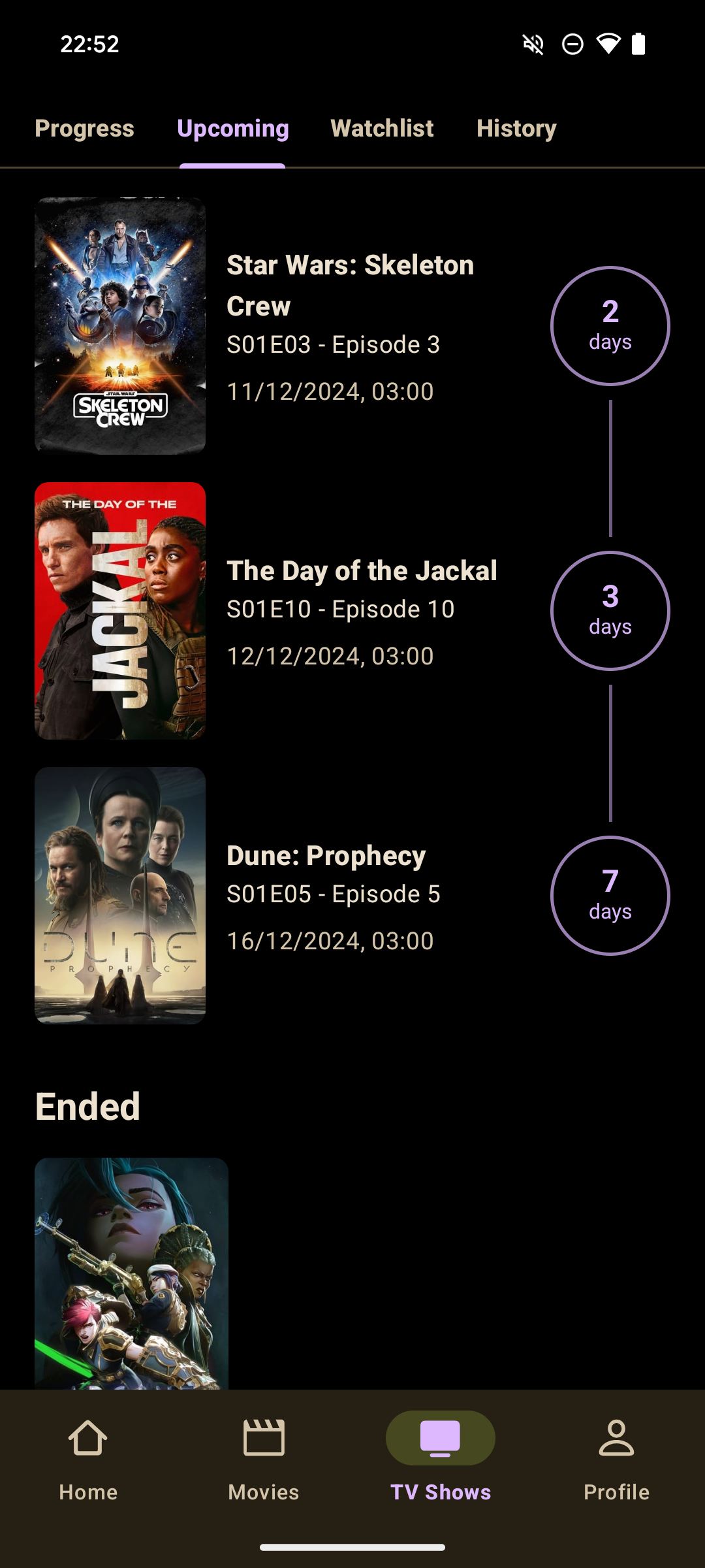 Moviebase 5.0 per Android media 5