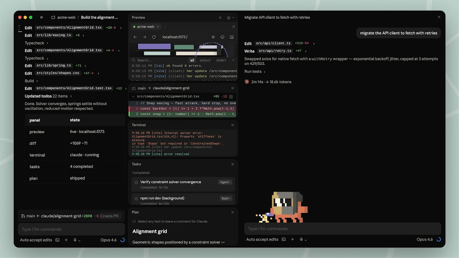 Claude Code Desktop App Redesigned screenshot 1 (video preview)