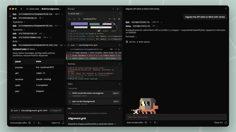 Claude Code Desktop App Redesigned screenshot 1 (video preview)