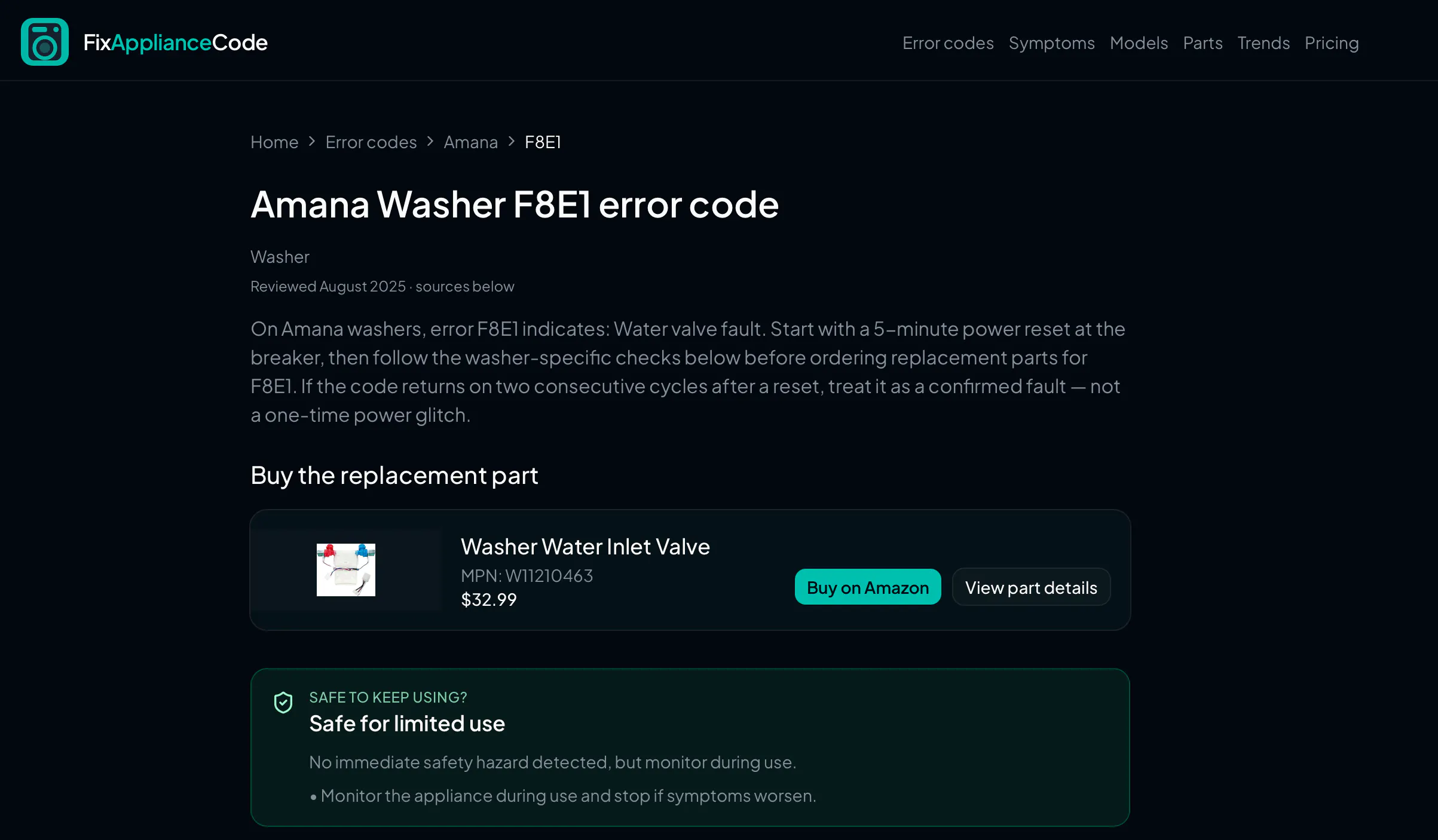 FixApplianceCode gallery image