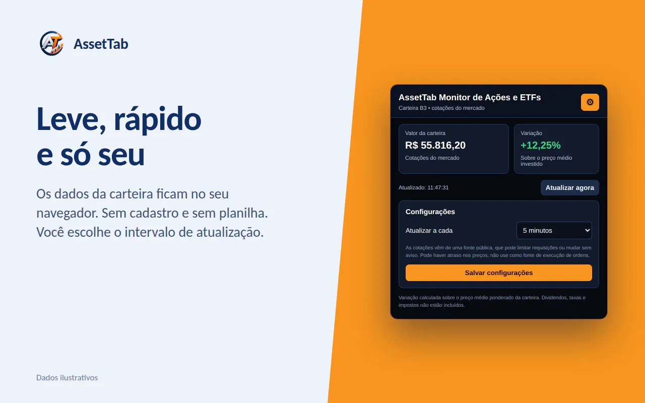 AssetTab Monitor de Ações e ETFs gallery image
