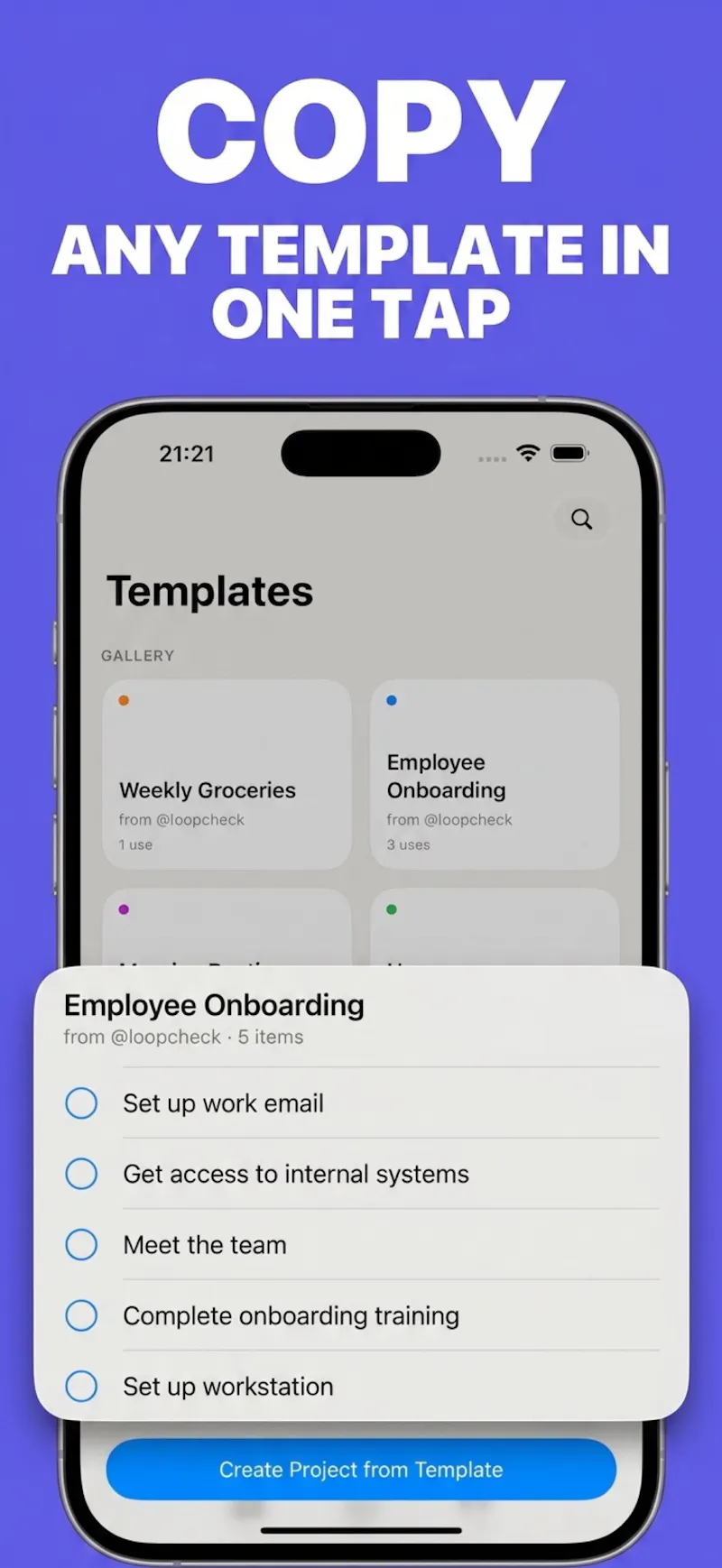 Loopcheck: Daily Checklist  screenshot 2