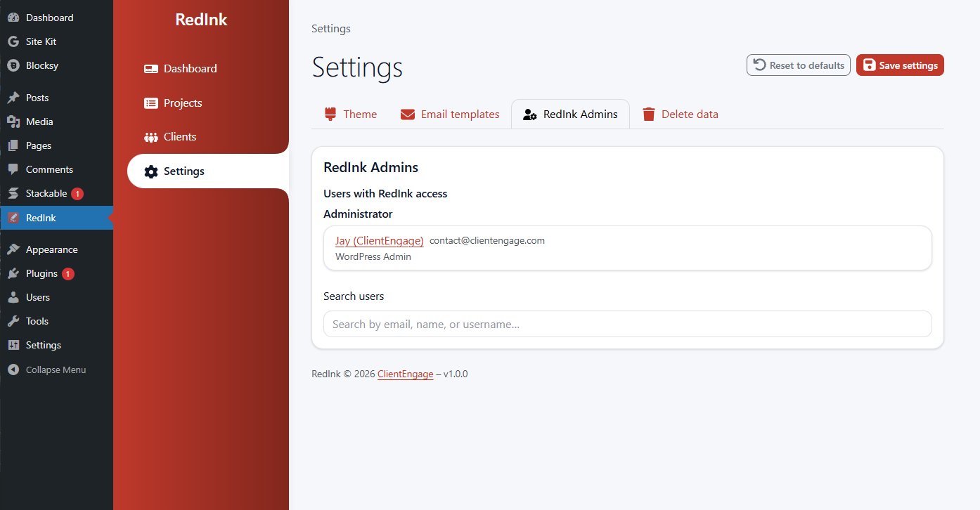 Website feedback tool for WordPress gallery image