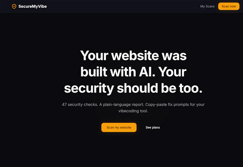 SecureMyVibe screenshot 1