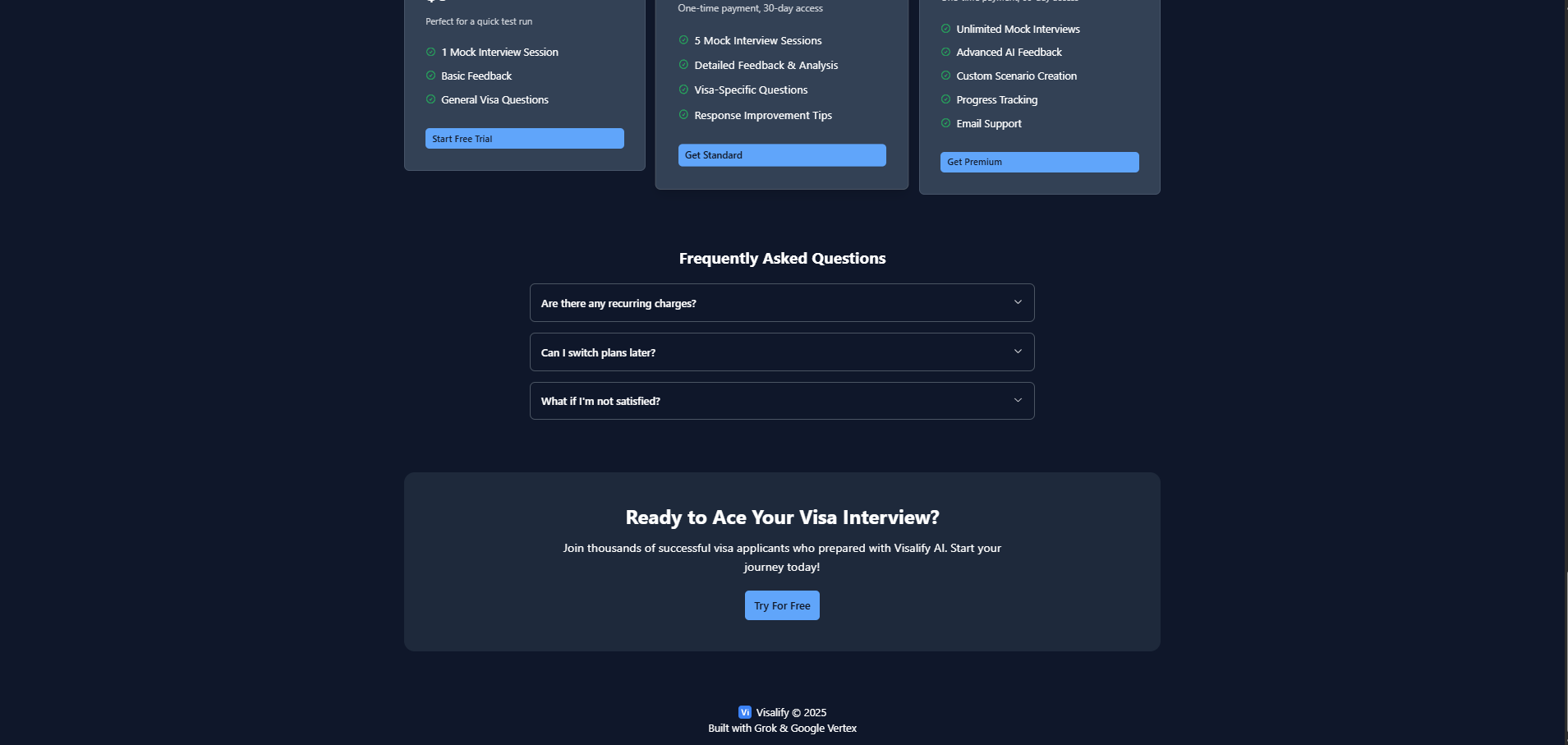 Doorgeven - AI Powered Mock Visa Interview Simulator media 2