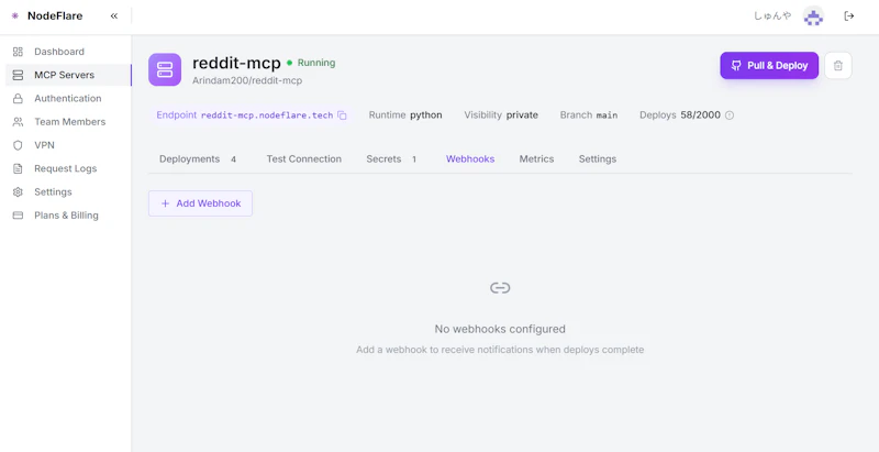 Nodeflare screenshot 6