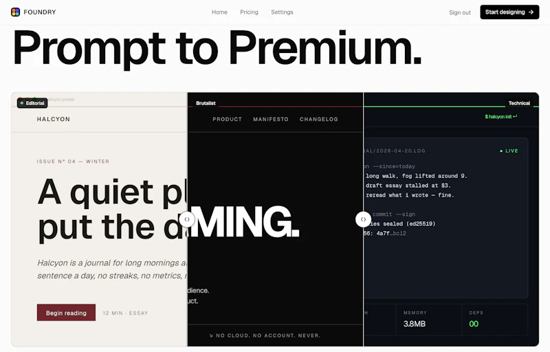 Foundry screenshot 1
