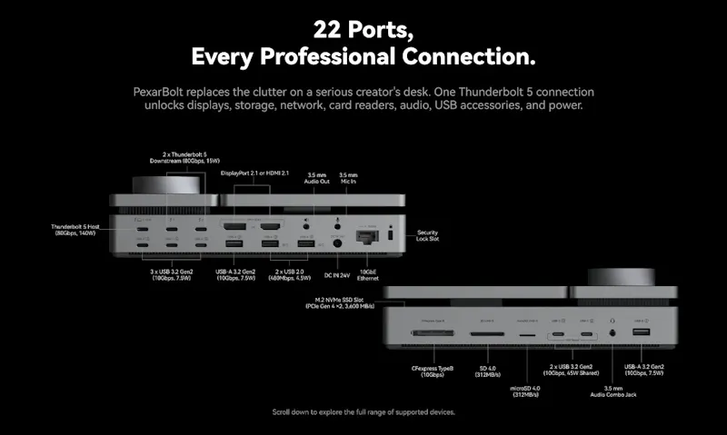 PexarBolt Ultra TBT5 Dock screenshot 5