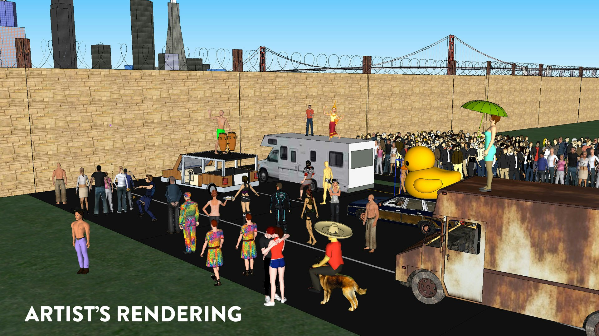 Build A 300-Mile Wall Around SF During Burning Man gallery image