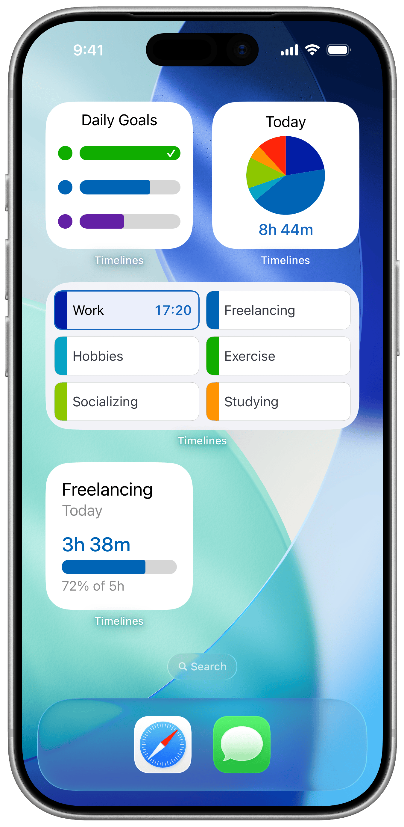 Timelines Time Tracking 4 - Screenshot 5 showing product features and functionality