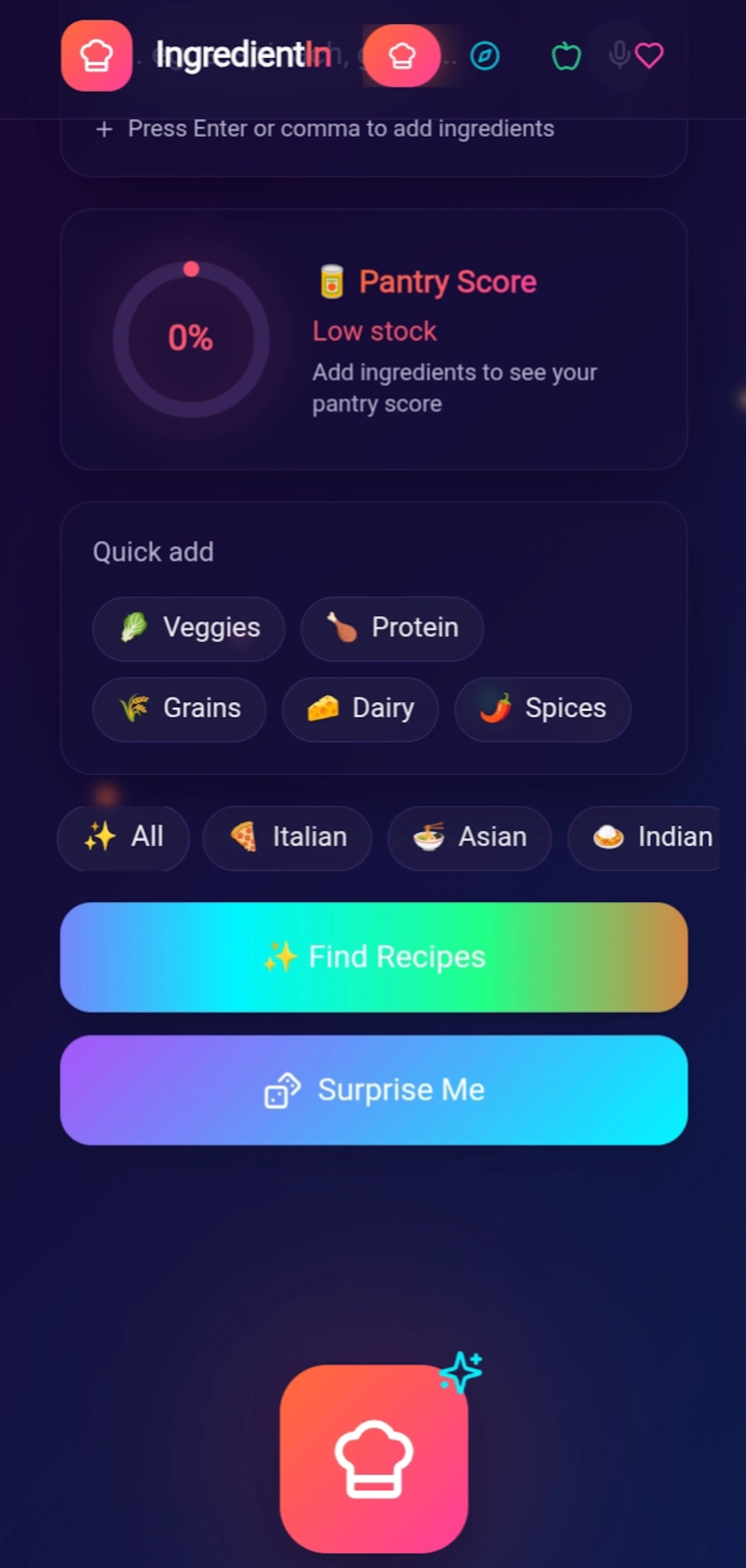 IngredientIn screenshot 2