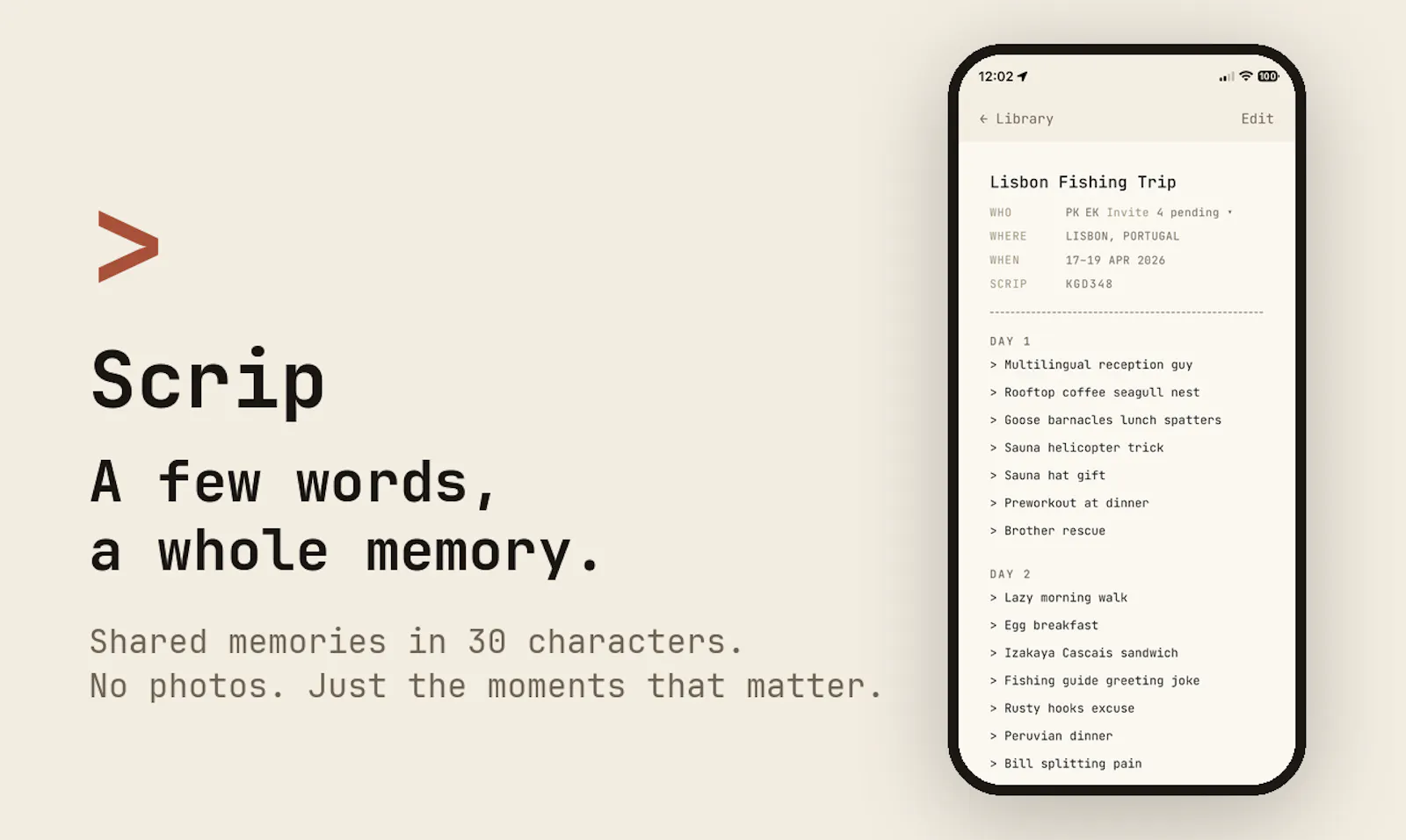 Scrip screenshot 1