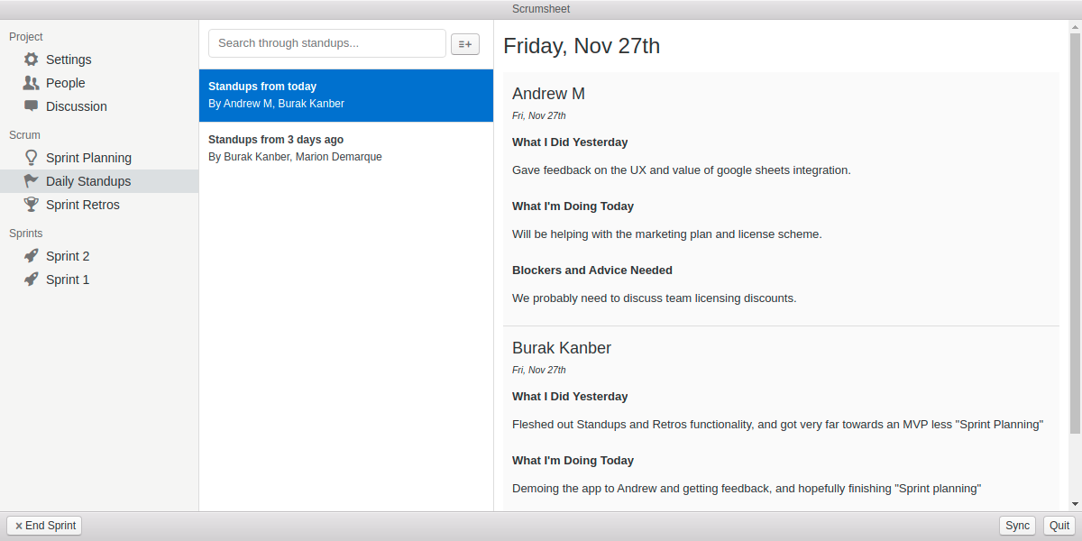 Scrumsheet gallery image
