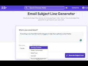 AI Email Subject Line Generator Tool gallery image