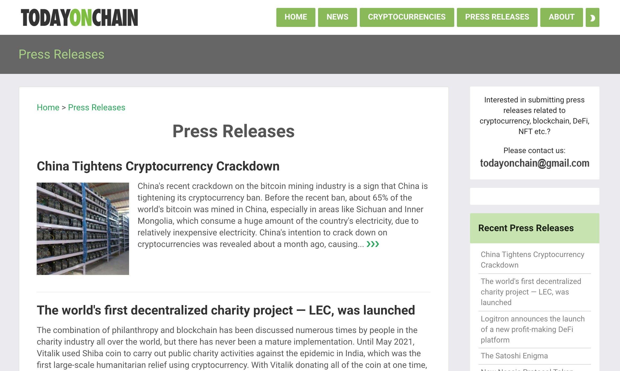 Today on Chain gallery image