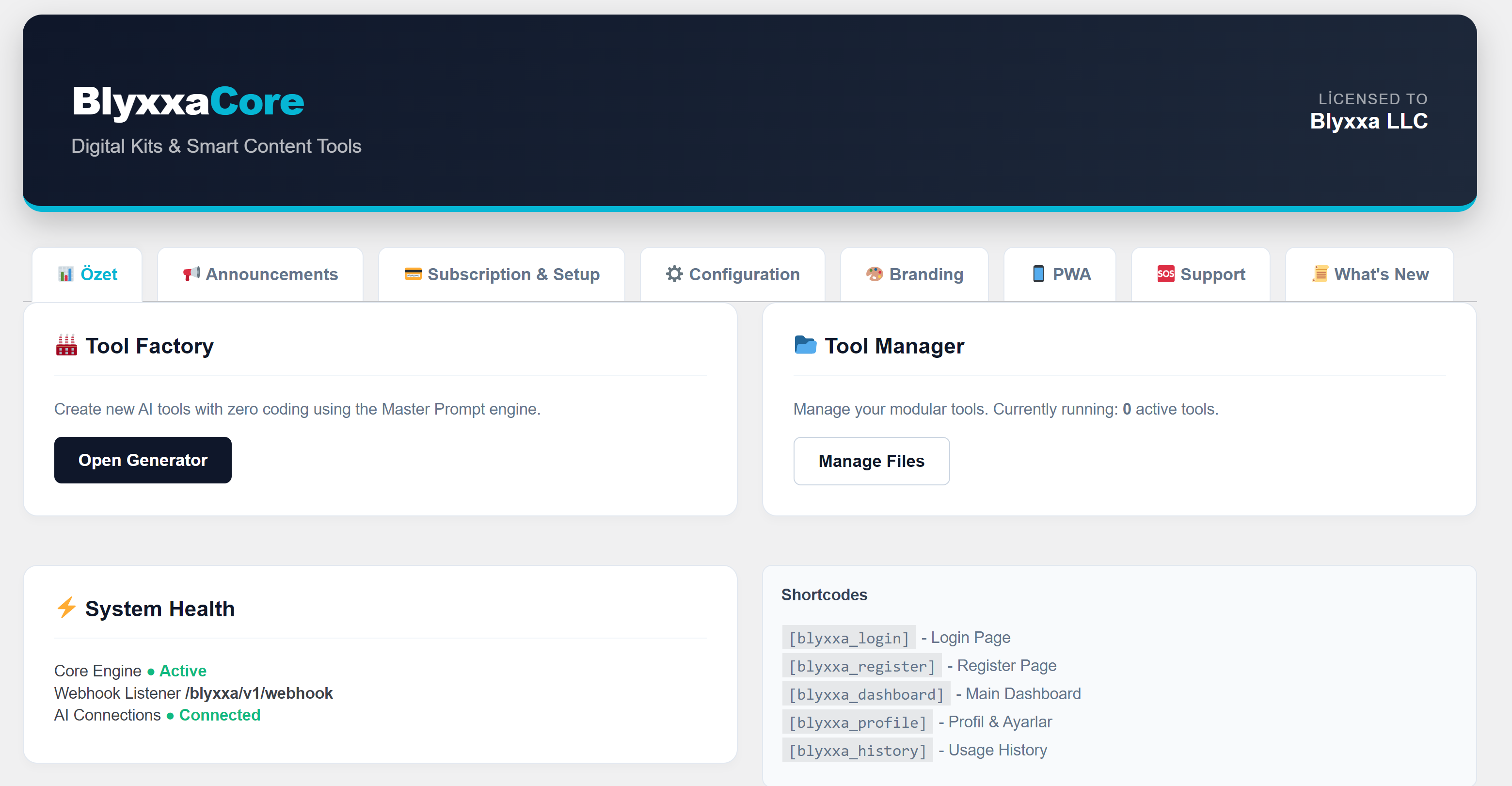 Blyxxa SaaS Engine gallery image
