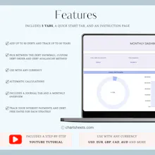 Debt Tracker Spreadsheet gallery image