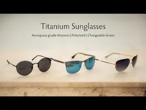 Titanium sunglasses | Changeable lenses gallery image