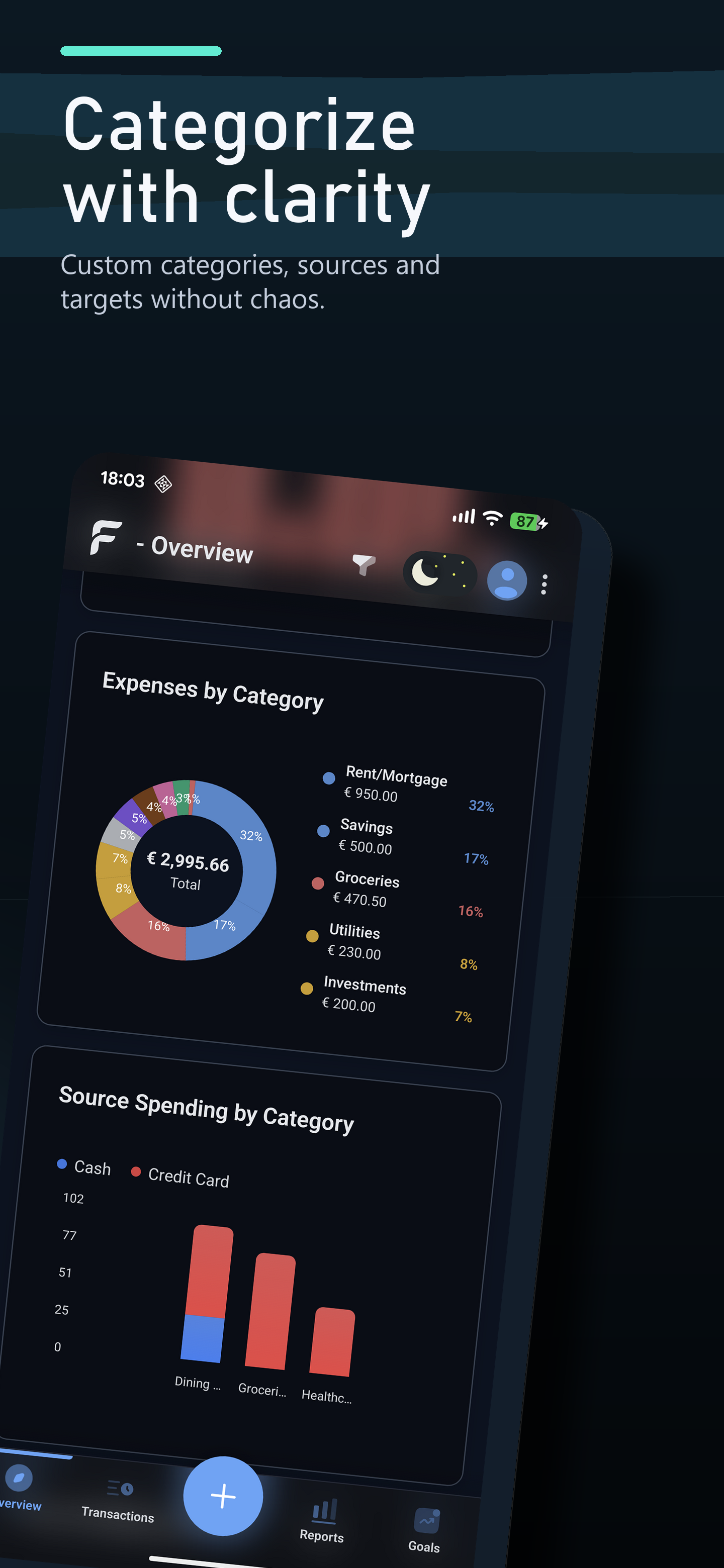 FinX – Privacy-First Finance Tracker gallery image