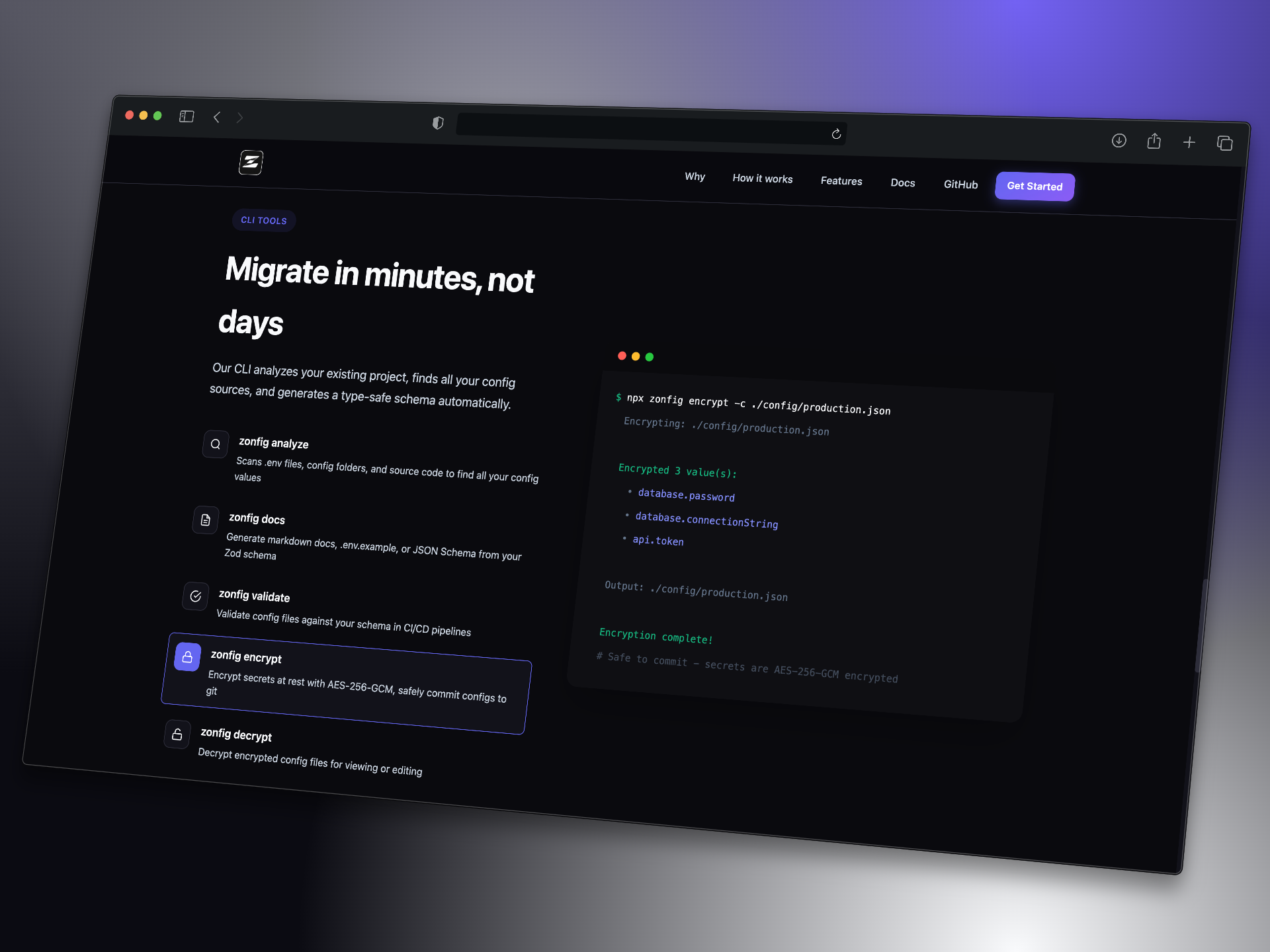 Zonfig - Screenshot 4 showing product features and functionality