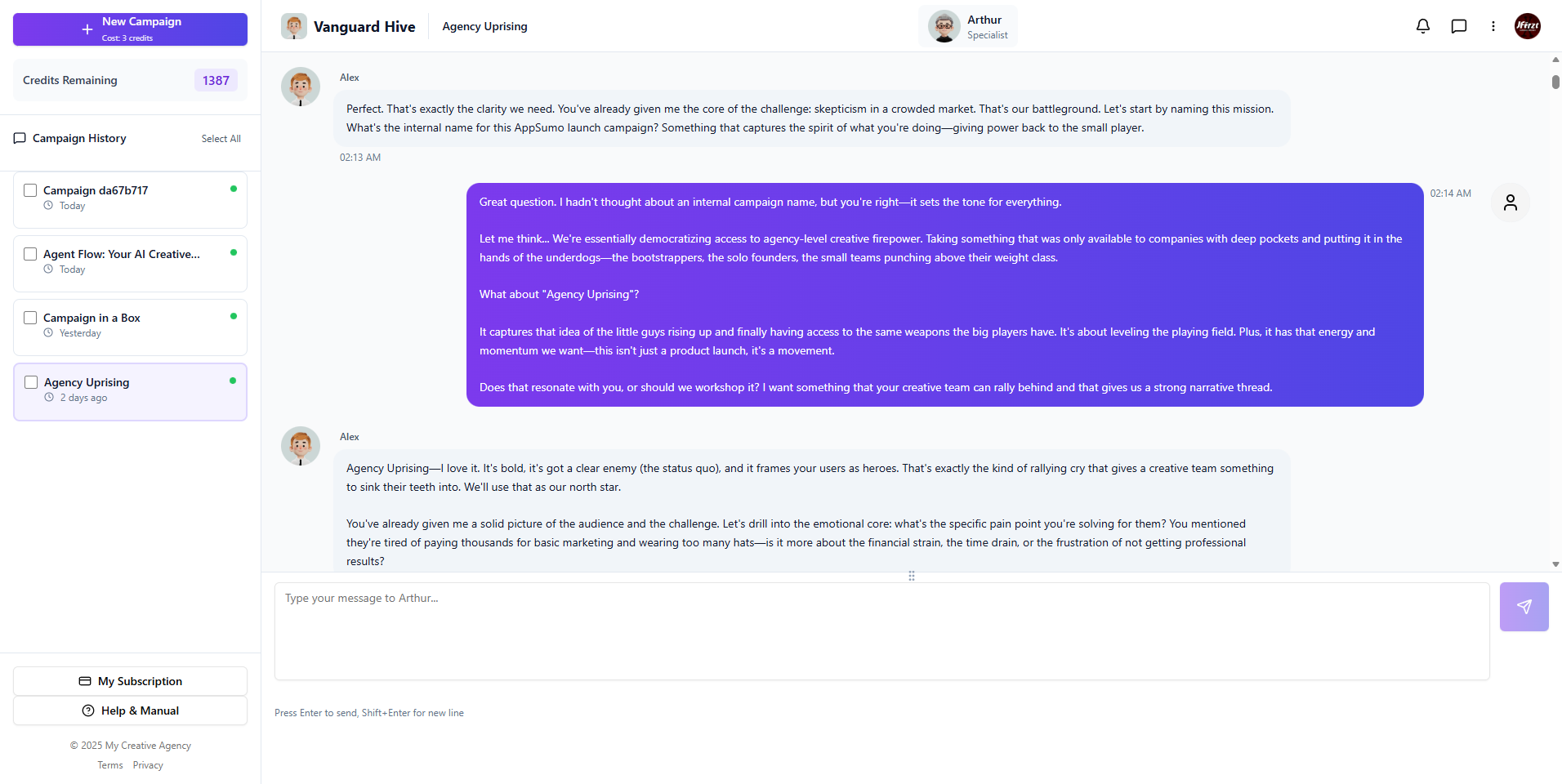 Vanguard Hive - Screenshot 2 showing product features and functionality