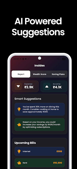 Média FINSMS: Smart Finance SMS Manager - Vue à 360 ° des habitudes de dépenses 2