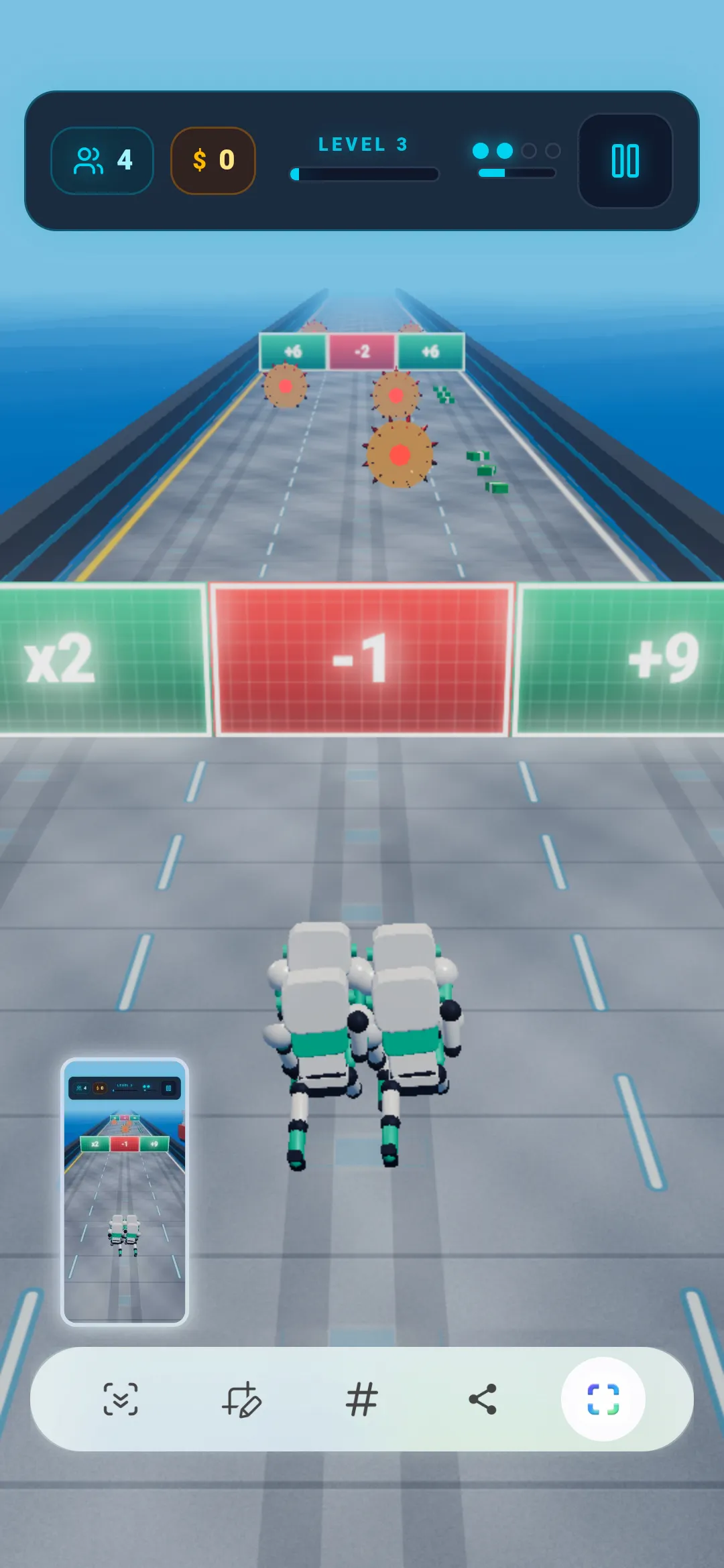 NeonBot Rush: Crowd Runner 3D gallery image
