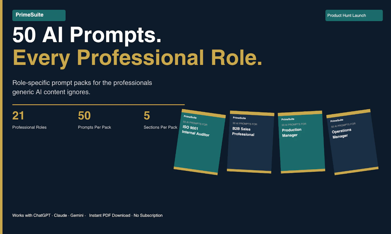 PrimeSuite AI Prompt Packs screenshot 1