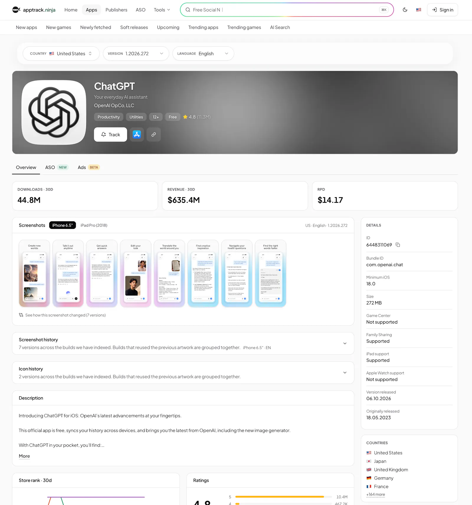 AppTrack Ninja screenshot 3