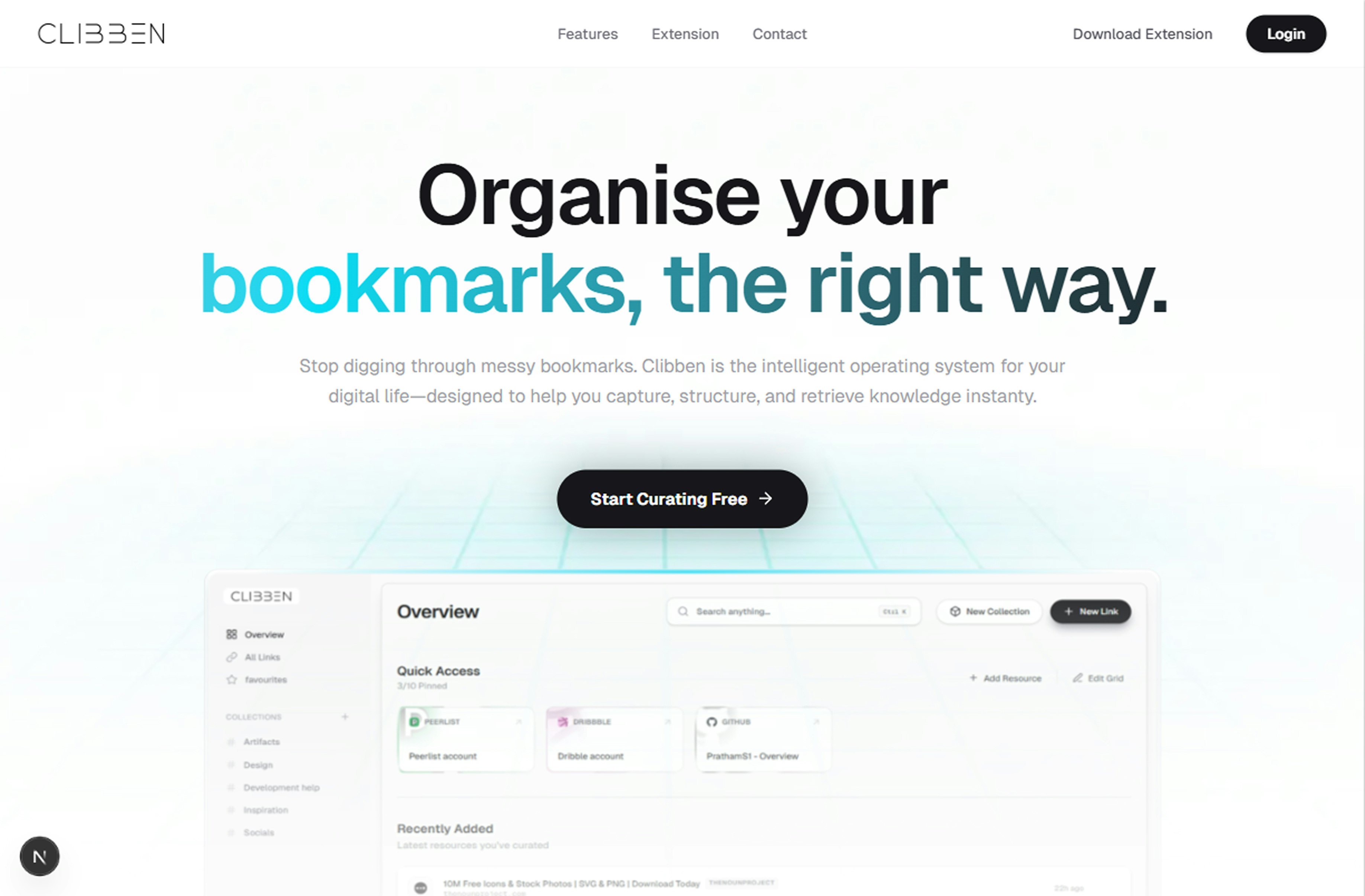 Clibben | Save & Organize Your Bookmarks gallery image