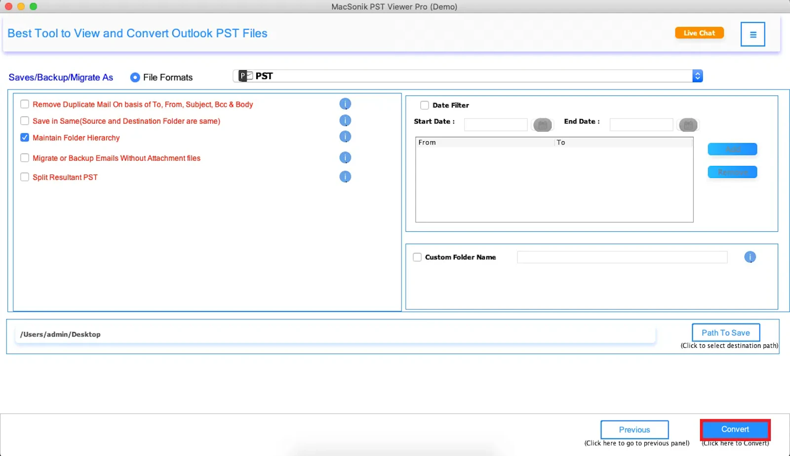MacSonik PST Viewer Pro screenshot 5