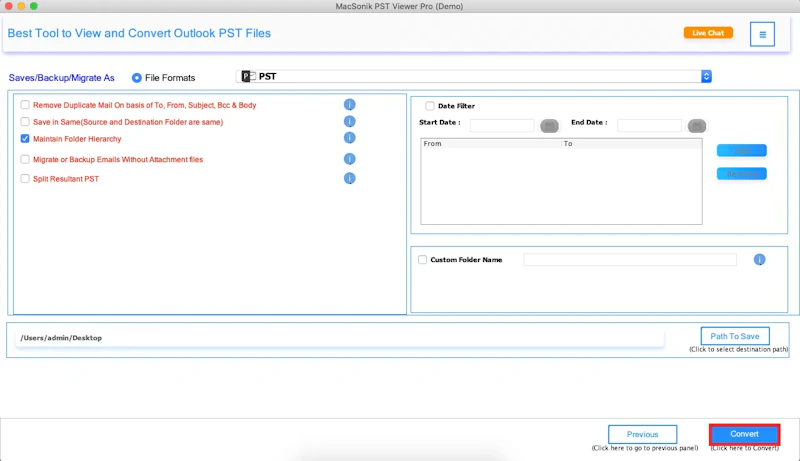 MacSonik PST Viewer Pro screenshot 5